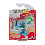 Pokémon Battle Figure 3 Pack - Features 2-Inch Honedge and Bulbasaur and 3-Inch Frogadier Battle Figures