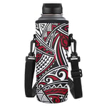 SEANATIVE Ethnic Polynesian Tribal Water Bottle Carrier Sports Water Bottle Holder Pouch for Energy Drink,Plastic Bottles Bottle Cover