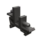 Morek - Adaptateur rail din noir pour bornier de répartition nu BB7 à BB52, BB147 et BB111