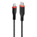 LINDY 2m Reinforced USB Type C to Lightning Charge & Sync Cable LINDY 31287 2m r