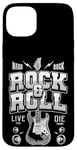 Coque pour iPhone 15 Plus Chemises Rock & Roll, I Love Rock Music, Rock & Roll Freedom