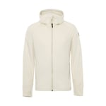 FRISTADS Cobalt stretch fleece hoodie - OFF WHITE / M