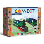 Connect Trefl Brick de Construction Ensemble 2en1, Train/Camion avec remorque - 279 Pièces : 274 Bricks + Figurine 5 Bricks de Construction, pour Adultes et Enfants à partir de 7 Ans