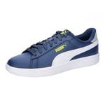 PUMA 3.0 L Jr Basket, Persian Blue White Lime Smash Cool Mid Gray, 39 EU