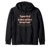 Special Education teacher Nobody Knows What I Do Until I Don Zip Hoodie