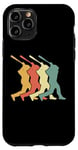 Coque pour iPhone 11 Pro Batteur Baseball Hitter Vintage Retro