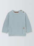 John Lewis Baby Cotton Jumper, Blue