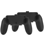 OSTENT 2 Packs Handle Grip Handheld Holder for Nintendo Switch Joy-Con Controller Color Black