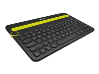 Logitech Multi-Device K480 - Tangentbord - Bluetooth - ryska - svart