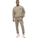 Ensembles de survêtement Tombarron  Tom Barron Men's 'Happy' Embroidered Oversize Casual Tracksuit