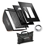 Walimex Pro Softbox Plus Boîte à lumière pour Pro/K Série 40 x 40 cm Orange Line