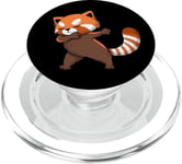 Dabbing Kawaii Panda rouge PopSockets PopGrip pour MagSafe