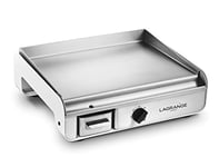 Plancha Pro Blanche LAGRANGE, Inox, Fabriqué en France, 2300W, 46,8 x 41,1 x 17,10