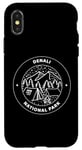 Coque pour iPhone X/XS Parc national de Denali Camp Mountain Fire Tree Moon Star