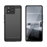 tectTech Asus Zenfone 11 Ultra TPU-skal Brushed, Black