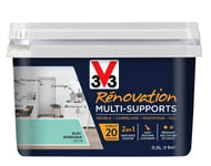 V33 Peinture rénovation multi-supports, Bleu nordique satin 0,5L