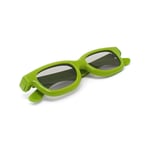 2 x Passive 3D Green Kids Childrens Glasses for Passive TVs Cinema Projectors