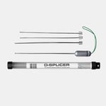 D-Splicer Splitsnålar Set, handtag + 4 nålar, 2 st Ø1 mm 24 cm Ø1.5 x 26 cm, för tamp Ø0 -