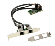 KALEA-INFORMATIQUE Carte contrôleur Mini PCI Express 2 Ports réseau LAN GIGABIT ethernet avec Deux Chipsets Realtek RTL8111