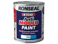 Ronseal 6 Year Anti Mould Paint White Matt 750Ml RSLAMPWM750