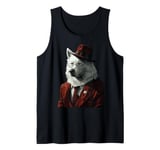 Samoyed Dog Suit Tank Top