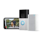 Ring Battery Video Doorbell Plus + Chime Pro | DIY Wireless Video Doorbell Camera with 1536p HD Video, Head-To-Toe View, Quick Release Battery Pack | Easy to install (5min)