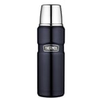 Thermos Bouteille Isotherme Stainless King, Gourde Thermos pour Café, Acier Inoxydable mat, Bleu, 47 cl, 4003256047