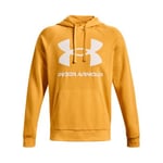 Under Armour Rival Fleece Big Logo Hoodie Orange/Vit Small Herr