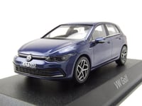 VW Golf 8 2020 Bleu Métallique Maquette de Voiture 1:43 Norev