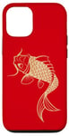 iPhone 12/12 Pro Gold Chinese Carp Asian Japanese Koi Fish Golden Koi Case