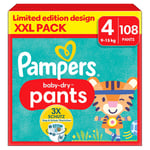 Pampers Baby-Dry Pants, størrelse 4 Maxi, 9-15 kg, XXL-pakke (1 x 108 bukser)