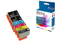 PREMIUM CARTOUCHE - 6 Cartouche compatible pour EPSON 202XL 202 XL Noir (x2) + Cyan + Magenta + Jaune + Photo Noir (Kiwi) pour Epson Expression Premiu