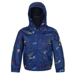 Regatta Childrens Unisex Childrens/Kids Muddy Puddle Peppa Pig Hooded Waterproof Jacket (Royal Blue) - Size 6-7Y