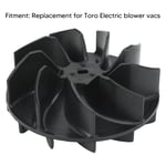Vac Impeller Fan Black ABS Leaf Blower Vacuum Parts 125 0494 For Electric➹