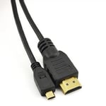 Premium Micro Hdmi to Hdmi Cable to Connect Amazon Kindle Fire HD to TV and LCD