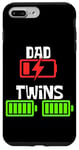 iPhone 7 Plus/8 Plus Dad of Twins Low Battery Funny Father's Day Dad of 2 Kids Case