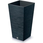 Prosperplast - Pot de fleurs avec reserve d´eau 29x29x55cm anthracite - furu