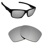 Hawkry SaltWater Proof Silver Replacement Lenses for-Oakley Jupiter Squared