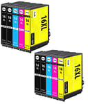 Supply Guy 10 XL Ink Cartridges compatible with Epson 16XL Multipack for WorkForce WF2010 WF2500 WF2510 WF2520 WF2530 WF2540 WF2630 WF2650 WF2660 WF2700 WF2750 WF2760