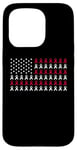 Coque pour iPhone 15 Pro Family HIV Awareness Red Ribbon American Flag AIDS Survivor