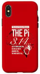 Coque pour iPhone X/XS Pi 3.14 Day Number Maths Science School Novelty Item Funny