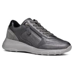 Geox Femme D Alleniee B Basket, Gris foncé, 35 EU