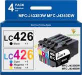 Lc426 Lc 426 Cartouches Compatibles Pour Brother Lc426 Lc-426Val Cartouches Pour Imprimante Brother Mfc-J4340Dw Mfc-J4335Dw Brother Mfc-J4540Dw Mfc-J4535Dw (Noir/Cyan/Magenta/Jaune[DYJ073710]