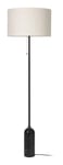 Gravity Floor Lamp - Black Marble/Canvas Shade