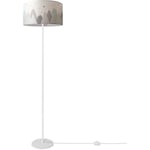 Paco Home - Lampadaire Chambre Enfant Abat-Jour Bébé Voitures Police Pompiers E27 Design 7 (Ø38 cm), Lampadaire à un pied - Blanc