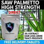 Saw Palmetto Tablets 300 3000mg High Strength 20.1 Extract Prostate Hair Loss