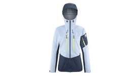 Veste impermeable femme millet m white 3l bleu