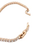 Swarovski Rose Gold Bracelet Tennis Deluxe Unisex Jewellery NEW GENUINE