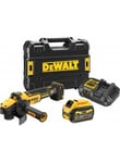 Vinkelsliper DeWalt DCG409VST1-QW; 18 V; 1x6,0 Ah batt.