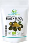 Herbal Magic Organic Black Maca Root Powder- Sparkle Your Smoothies, Milkshakes